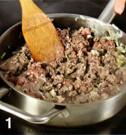 запеканка +из капусты +с фаршем